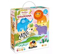CzuCzu Dzikie puzzle Sawanna 2+ - Bright Junior Media