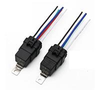 CZVJUKBYP Car Auto Automobile Relay Sealed Waterproof Integrated Wired DC12V 40A 5Pin 4pin + Holder with 105mm Length Wires(4 Pin)