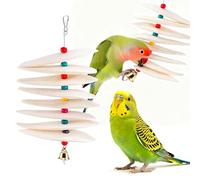 CZWESTC 2 Pack Bird Cuttlebone Chew Toys, Natural Cuttlefish Bone for Birds Beak Grinding & Calcium Supplement, Hanging Cage Accessories for Small Medium Birds (2, Thin Slices)