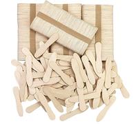 CZWESTC 500 Pcs Small Wooden Spoons, Mini Disposable Ice Cream Tasting Spoons, 3 Inch Wood Sample Spoon for Crafts, Dessert, Honey, Little Cake (500 Sticks Bulk, 3")