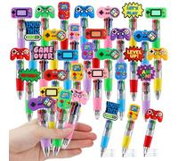 CZWZ 30Pcs Mini Multicolor Pens in One 4-in-1 Cute Pens Bulk for Kids, Ballpoint Pen for Birthdays and Children's Parties, Fun Gifts Assorted Ink Kawaii Pen(Vedio Game)
