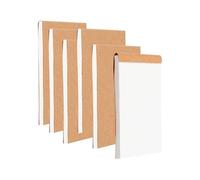 CZXCV 6 Pcs Blank Flip Book, Portable Kraft Cover Pocket Sketchbook for Animation Tracing, Sketching, Travel, Office, Artists, Students, Memos (50 Sheets)