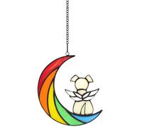 CZXCV Acrylic Dog Memorial Rainbow Bridge Sympathy Gift, Memory Pet Loss Gifts, Window Wall Hanging Suncatcher Bereavement Ornament for Dog Lovers Not Glass