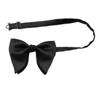 CZXCV Men's Pre-Tied Bow Ties for Men, Satin Big Butterfly Adjustable Bowtie for Weddings Tuxedo Accessories Formal Events (Black)
