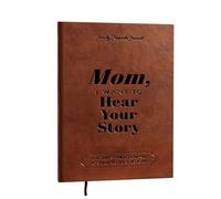 CZXCV Mum, I Want to Hear Your Story, Leather Bound Memory Journal Notebook for Mothers, Sharing Life Travel Story Diary, Personalised Gift for Mum's Birthday (Mom)