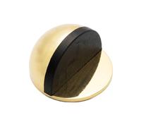 CZXCV Self Adhesive Floor Door Stoppers Oval Stainless Steel Door Stop Wall Protector for Hard Floors and Glass (1, Gold)