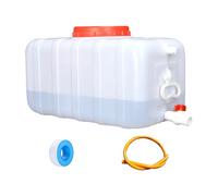 CZXMD Large Water Tank with Tap,White Portable Drinking Water Storage Containers,Plastic,Food Grade,BPA Free,HDPE,for Camping,Caravan,Campervan,Emergency and Garden(Size:25L)