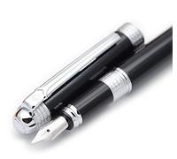 czxwyst Picasso 909 Space Time of London Fountain Pen Ink Pen Original Box (Silver, F Nib)