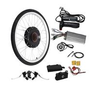 Czyurachel 48V 1000W Rear Wheel Conversion Kits 26", Electric Bicycle Kit Rear Wheel Bicycle Set, Gear Series Hub Motor, Disc Type, inkl. Pedal Assistant Sensors, Handles und 7-Speed Flywheel