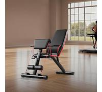 Czyurachel Adjustable Weight Bench with Leg Extension and Preacher Pad, 160kg Foldable Fitness Benches, Incline Decline Gym Sit Up Bench Press, Multifunctional Workout Bench, Black