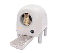 Czyurachel Self Cleaning Cat Litter Tray, Cat Litter Box Upgrade Style,RIP Infrared Camera, Negative Ion Sterilisation, Intelligent Exhaust, Application Remote Control, Wifi and Bluetooth, 68L