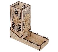 CZYY Cthulhu Dice Tower, Foldable Wooden Dice Roller with Tray