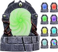 CZYY DND Glowing Portal Miniature - LED Light-Up & Color-Changing Resin Gate, Immersive Battle Mat Scenery Terrain for Wargames, Tabletop RPG & Gift for D&D Player and DM (Portal Gate)