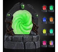 CZYY DND Glowing Portal Resin Miniature with Color-Changing LED Lights - Magic Portal Terrain, RPG Scenery for Tabletop Wargaming, Dungeons & Dragons and Warhammer