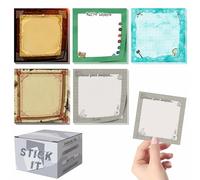 CZYY DND Inspired Sticky Notes - 3x3 Inch Square Self-Stick Notepad, 5 Memo Pads (100 Sheets Each) - DND Gift, Stationery, Office Products for Gamers & DM (Style A)