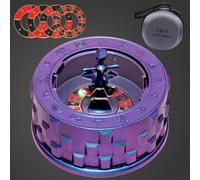 CZYY Metal Roulette Spinner - 7-in-1 Unique Desk Fidget, Cool DND Role Playing Dice Gadget & Accessory for Tabletop RPG, Board Game (Purple)