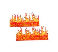 CZYY Wall of Fire Miniature (Set of 8) Spell Effects Flame Terrain for D&D, Dungeons and Dragons, Pathfinder and Other Tabletop RPG