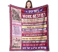 CZZDERAM Work Besties Blanket Gift for Women for Mothers Day from Colleagues Coworkers Bestie Gift - to My Work Besties Blanket - Birthday for Best Friend Friendship Blankets 50''x60''