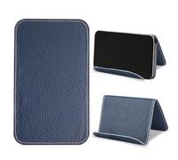 Czzmy Airplane Travel Essentials for Flying Flex Flap Cell Phone Holder & Flexible Tablet Stand for Desk, Bed, Treadmill, Home & in-Flight Airplane Travel Accessories(1-Lichi Blue)