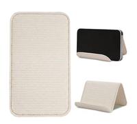 Czzmy Airplane Travel Essentials for Flying Flex Flap Cell Phone Holder & Flexible Tablet Stand for Desk, Bed, Treadmill, Home & in-Flight Airplane Travel Accessories(1-Wood Beige)
