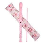 Czzmy Recorder for Children, Beginners, Soprano, German Fingering, 8-Hole Flute for Adults, Recorder with Case, Cleaning Pen and Instruction Manual (2-Pink Rose)