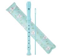 Czzmy Recorder for Children, Beginners, Soprano, German Fingering, 8-Hole Flute for Adults, Recorder with Case, Cleaning Pen and Instruction Manual (2-Green Unicorn)