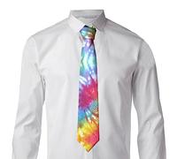 CZZYH 8 cm Wide Mens Necktie, Colorful Tie Dye Tie for Parties, Weddings, Business
