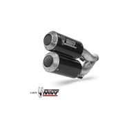 Mivv Mk3 Ducati Monster 821 2018-20/monster 1200 2017-21 D.042.sm3c Not Homologated Slip On Muffler Silver Not Homologated