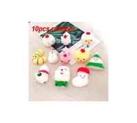 (D--10PCS) 50-5PCS Kawaii Squishies Mochi Anima Squishy Toys For Kids Antistress Ball Squeeze Party Favors Stress Relief Toys For Birthday