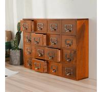 D-16 Drawers Rustic Drawers Desk Drawer Organiser Wooden Storage Boxes Apothecary Trinket Box