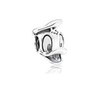 D 24 Donald Duck Charm, Sterling Silver 925, Compatible with Pandora Bracelet