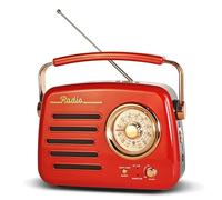D-329 Portable AM FM SW Retro Radio,Bluetooth Speaker,Plug-in Wall Powered