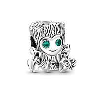 D 35 Baby Groot Charm, Sterling Silver 925, Compatible with Pandora Bracelet