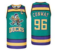 D-5 Men Mighty Ducks Jersey #33 Goldberg #66 Bombay #96 Conway #99 Banks Jersey,Basketball Jersey for Men S-XXXL