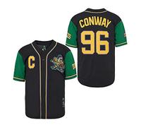 D-5 Men's D-5 Mighty Ducks Baseball Jersey #96 Conway #99 Banks Jersey,Movie Baseball Jersey for Men Men Baseball Jersey (Pack of 1)