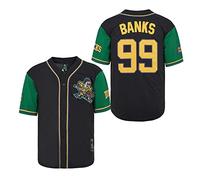 D-5 Men's D-5 Mighty Ducks Baseball Jersey #96 Conway #99 Banks Jersey,Movie Baseball Jersey for Men Men Baseball Jersey (Pack of 1)
