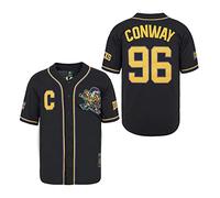 D-5 Men's D-5 Mighty Ducks Baseball Jersey #96 Conway #99 Banks Jersey,Movie Baseball Jersey for Men Men Baseball Jersey (Pack of 1)