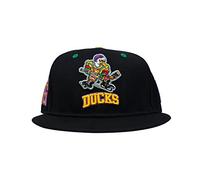 D-5 Mighty Ducks Adjustable Snapback Hat for Men Women #96 Conway #99 Banks Unisex Hip Hop Baseball Cap, #96 Black, One Size