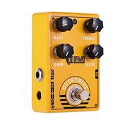 D-8 Overdrive Guitar Effect Pedal, with Bass Treble Gain Level Controls and True Bypass Design for Electric Guitar Yellow