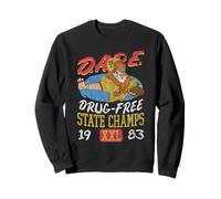 D.A.R.E. Daren the Lion Drug-Free State Champs '83 Retro PSA Sweatshirt