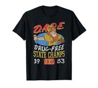 D.A.R.E. Daren The Lion Drug-Free State Champs '83 Retro PSA T-Shirt