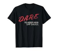 D.A.R.E. Program Dare to Keep Kids Off Drugs PSA T-Shirt, Men, Black, Medium