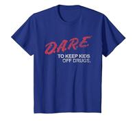 D.A.R.E. Program Dare to Keep Kids Off Drugs PSA T-Shirt, Youth, Royal Blue, Medium