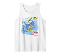 D.A.R.E. Surf's Up Daren the Lion Summer Vintage 90's Style Tank Top