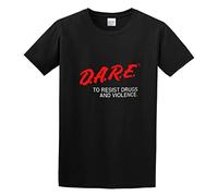 D.A.R.E. to Resist Drugs and Violence Men's T-Shirt Unisex Black Men Tees S