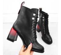 D&A S.Barski ankle boots with decorative heel Premium Collection W MR880-132 OLI270