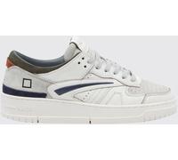 D.a.t.e. D. A.T. E. Torneo Leather and Suede Low-Top Sneakers with Perforated Toe - Size: 44 - male