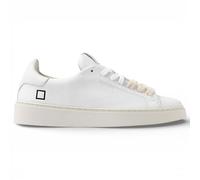 D.A.T.E. Levante Calf White Men's Sneakers, White, 9 UK