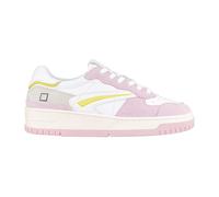 D.A.T.E. Tournament Pure Colored White-Pink, White, 6 UK