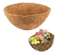 D.A.Y. Republic 12" Coco Liner - Natural Coco Fiber, Round Hanging Replacement Basket Liner for Garden Hanging Flower Baskets (1pk - 12" Coco Liner)